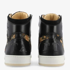 Discount TAFT Rapido Mens Black Hightop Sneakers - Eden Noir |