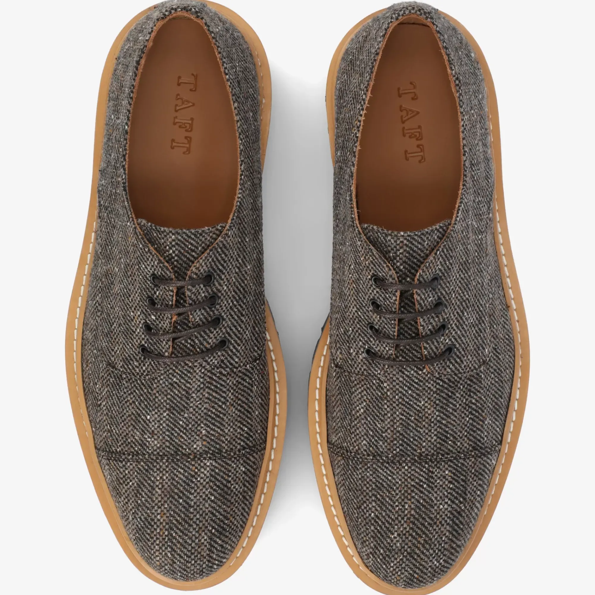 Online TAFT The Country Captoe - Taupe Mens Shoe |