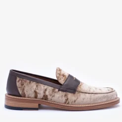 New TAFT The Fitz Loafer In Champagne - Velvet Loafers |