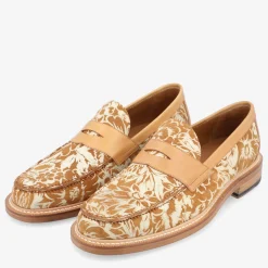 TAFT The Fitz Loafer In Gold Floral |