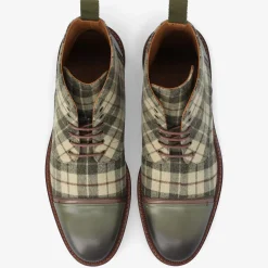 Online TAFT The Jack Boot In Green Plaid |