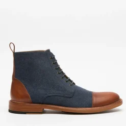 Discount TAFT The Jack Boot In Navy - Ankle Boots |