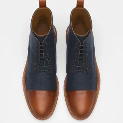 Discount TAFT The Jack Boot In Navy - Ankle Boots |