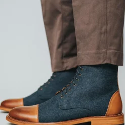 Discount TAFT The Jack Boot In Navy - Ankle Boots |