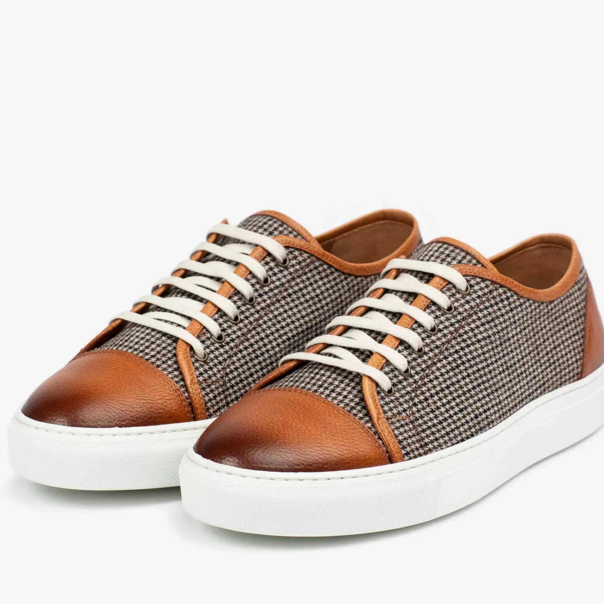 Discount TAFT The Jack Sneaker - Honey/Houndstooth Sneakers |