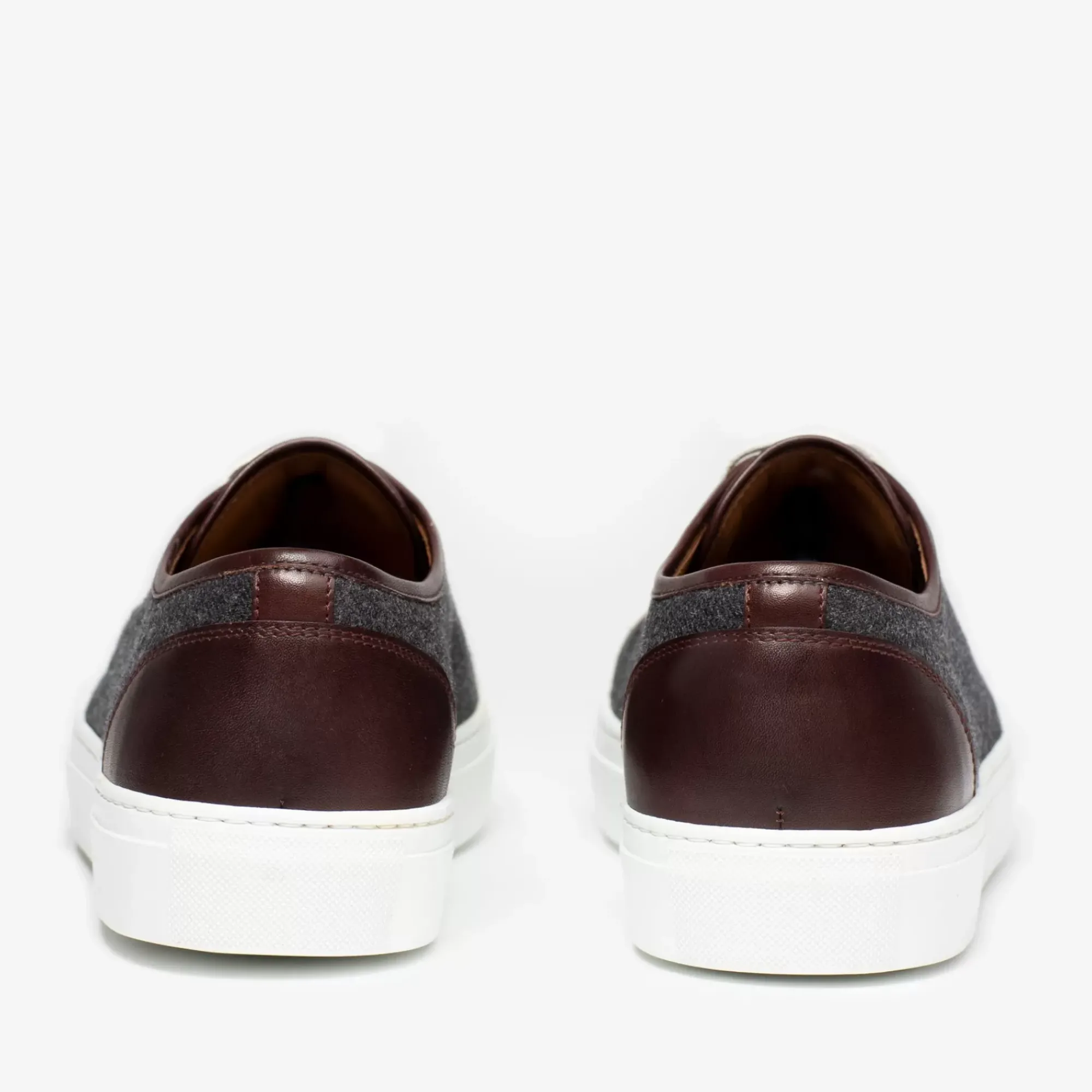 Outlet TAFT The Jack Sneaker In Grey/Oxblood - Wool Sneakers |