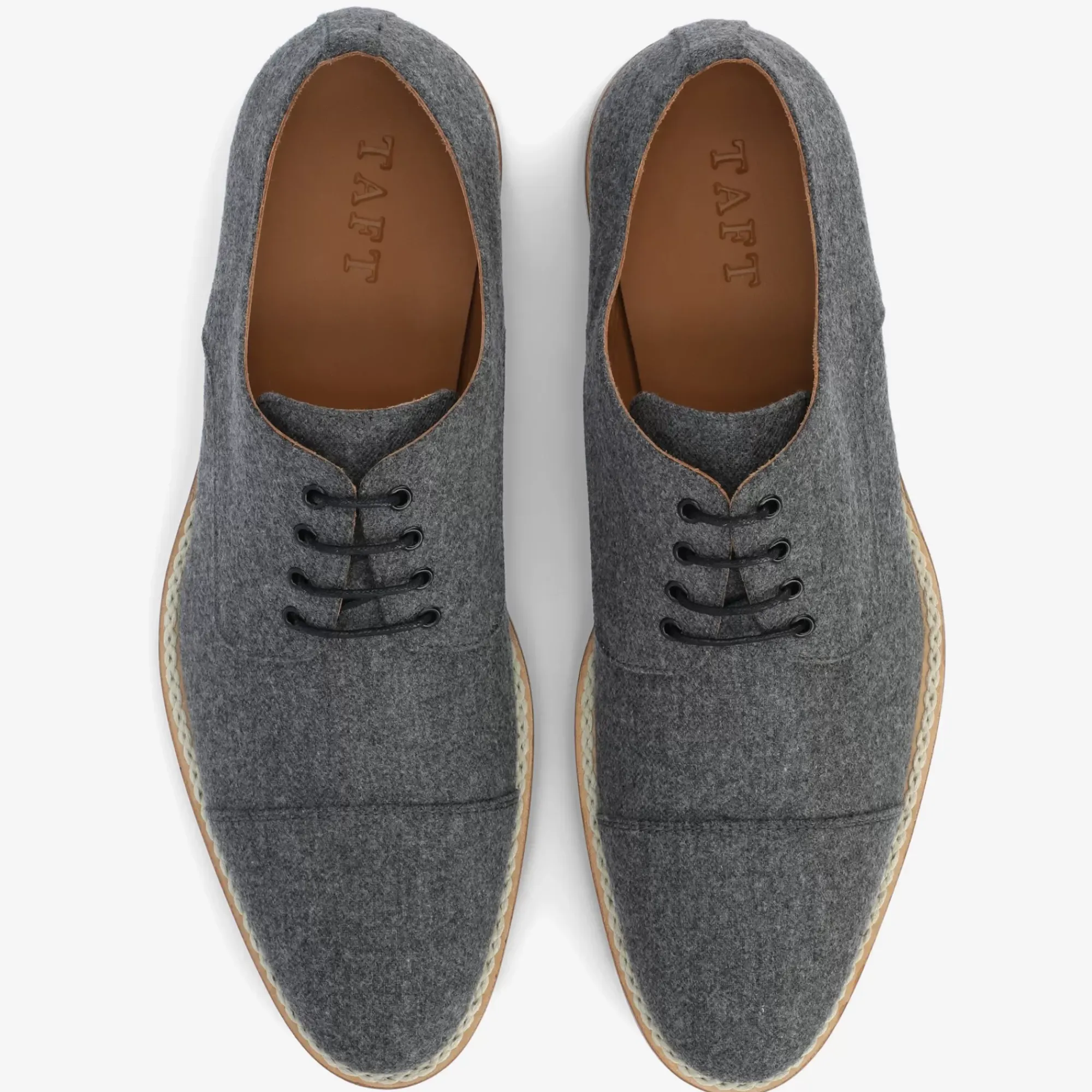 Online TAFT The Kennedy Shoe In Grey Wool |
