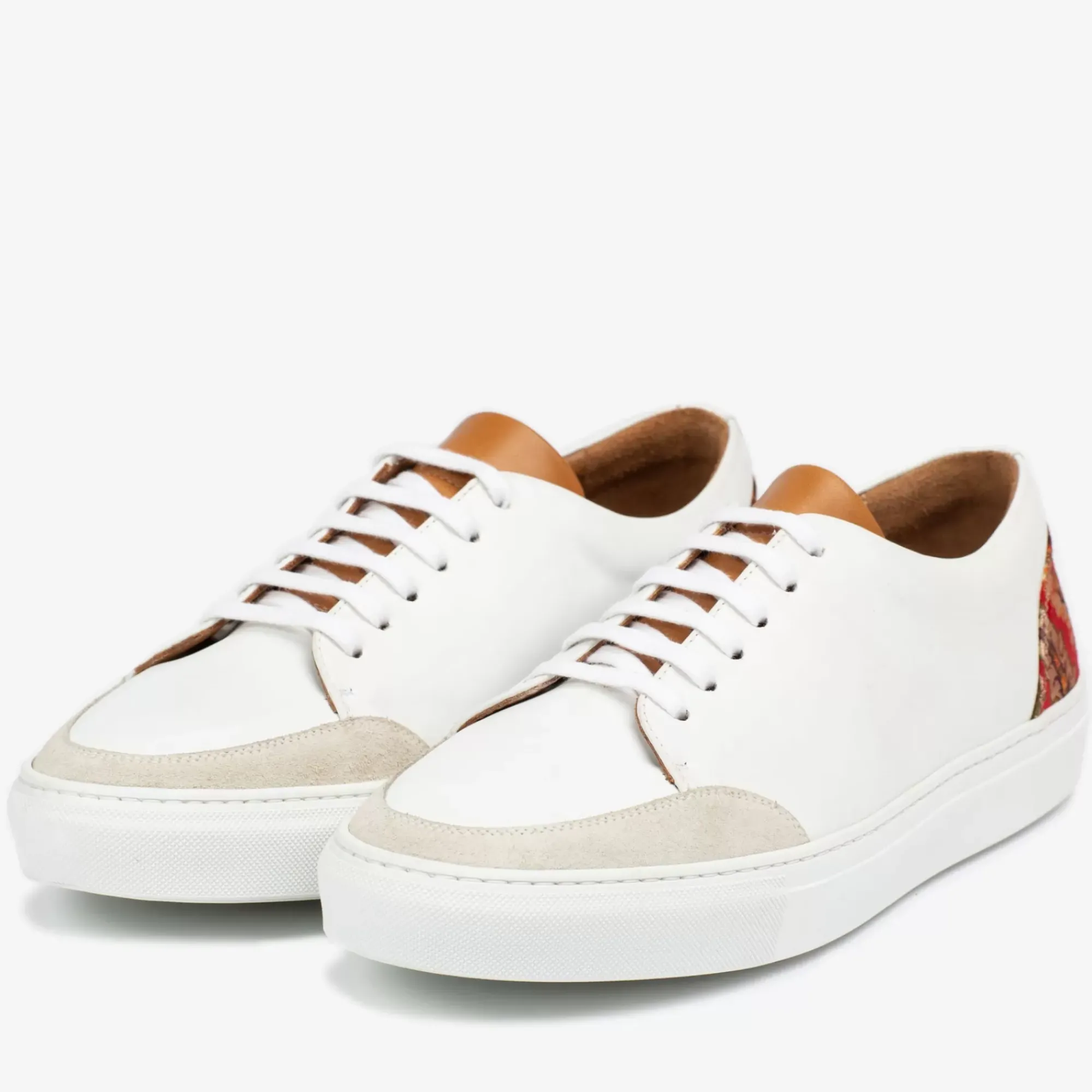 Best TAFT The Klay Sneaker - Red/White Leather Sneakers |