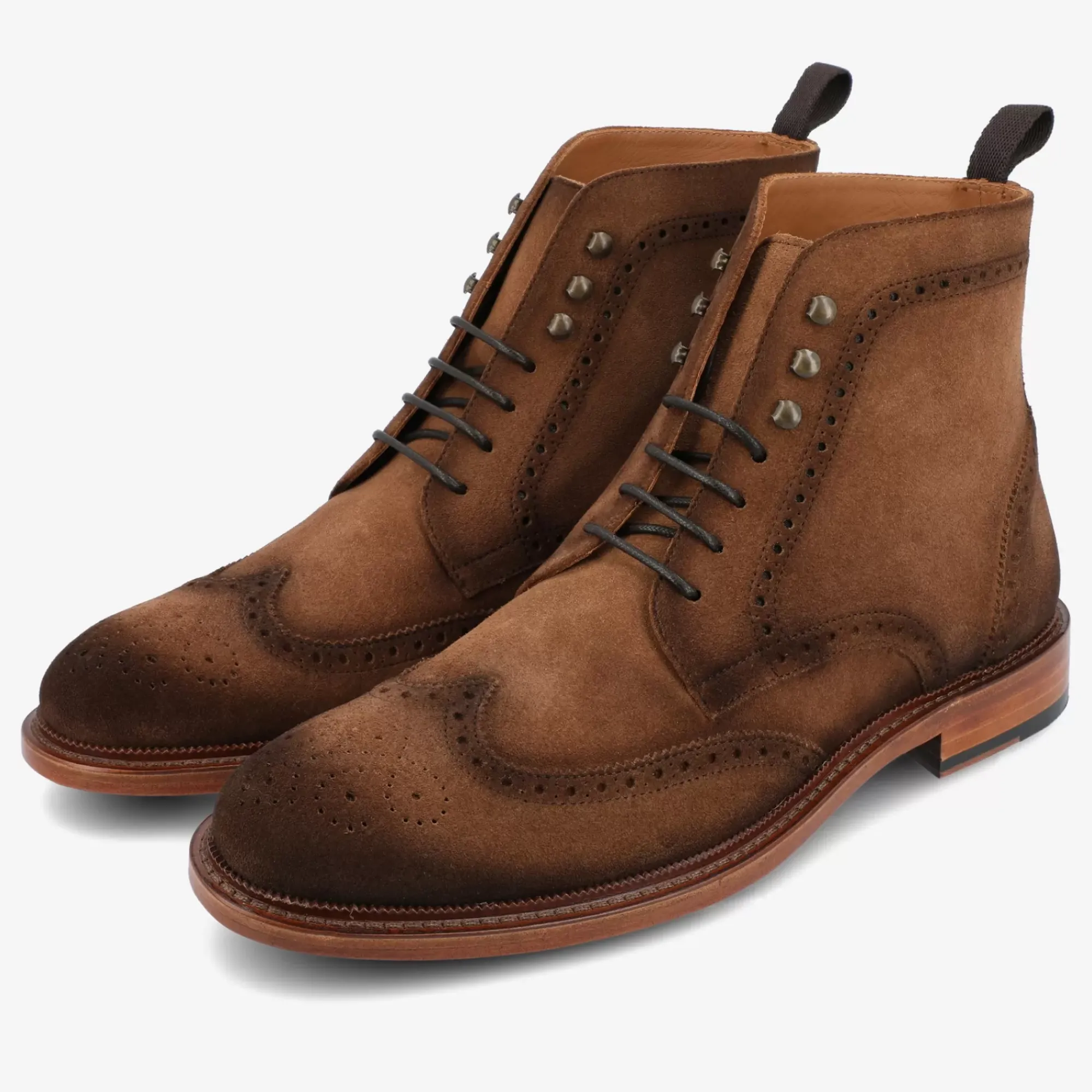 Best TAFT The Mack Boot In Brown - Suede Boots |