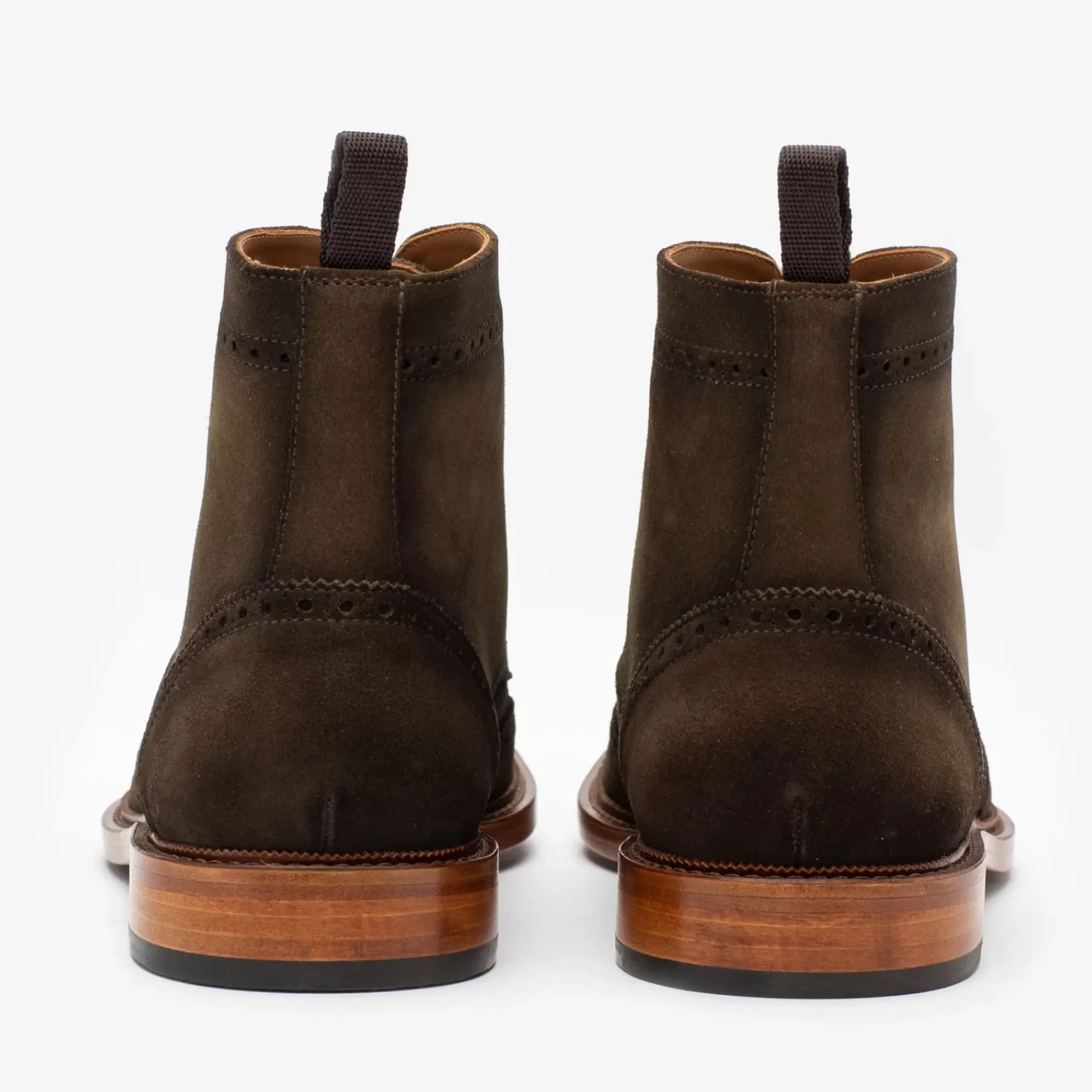 Clearance TAFT The Mack Boot In Olive - Suede Combat Boots |