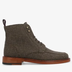 TAFT The Smith Boot In Espresso - Houndstooth Boot |