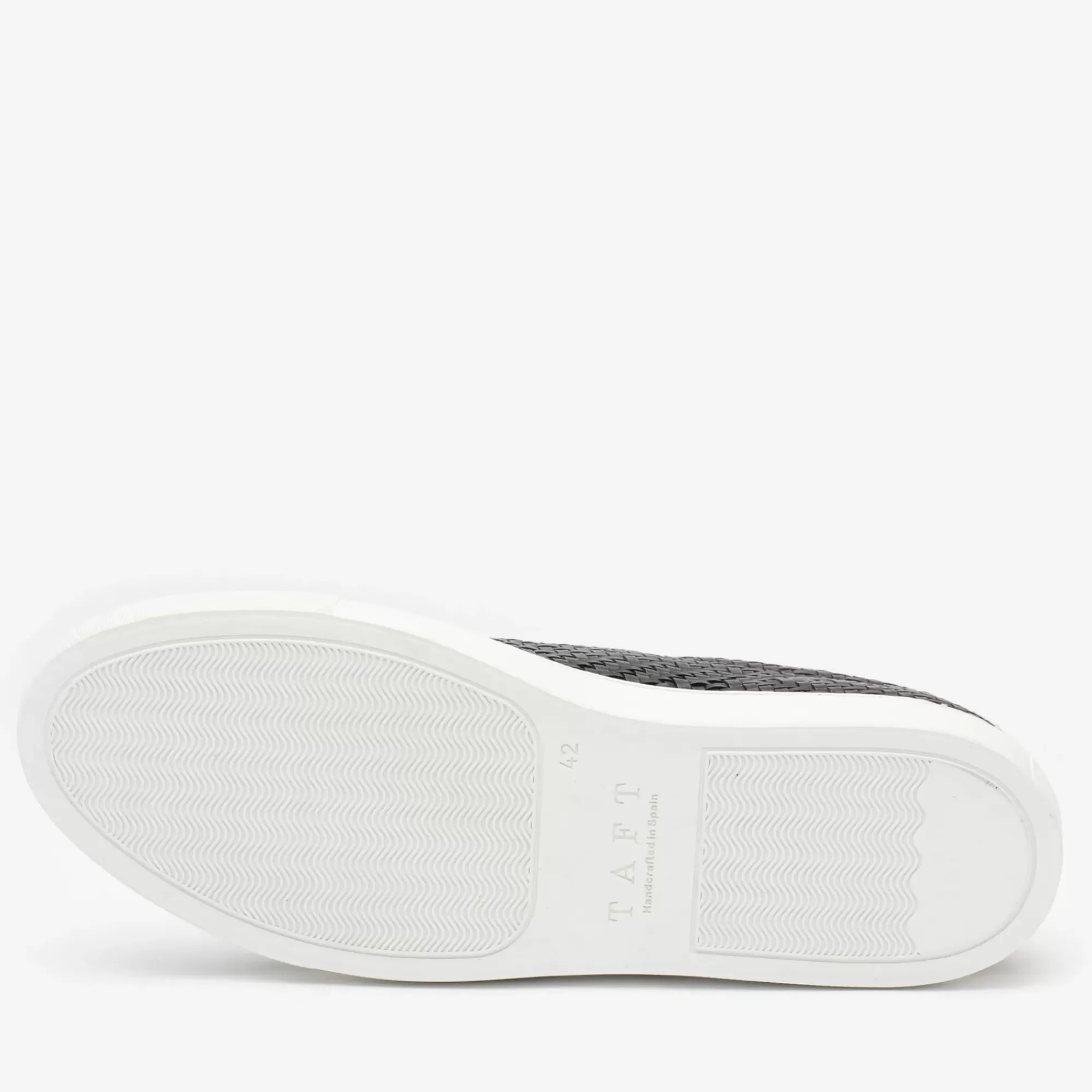 Sale TAFT The Sneaker In Black Woven Leather |