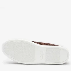 Discount TAFT The Sneaker In Woven Brown Leather |