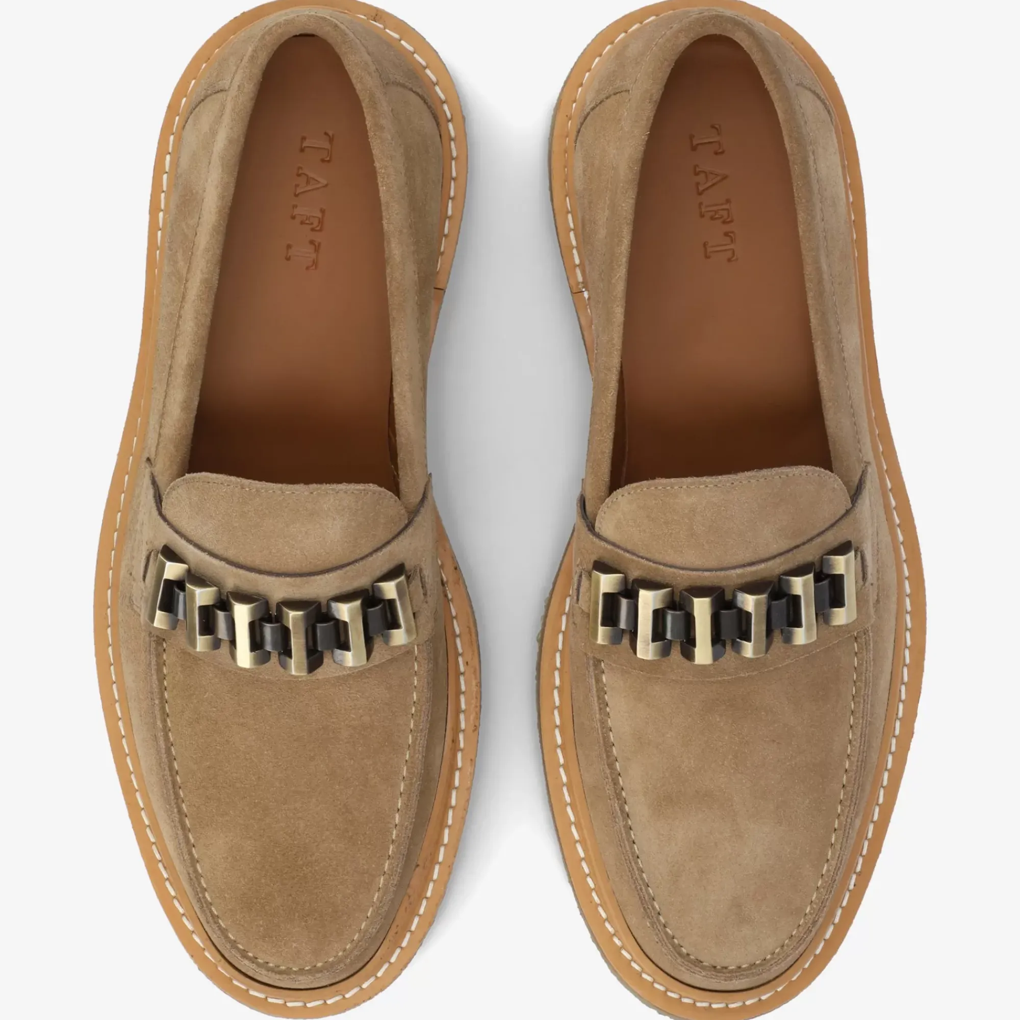 Discount TAFT The Verona Loafer In Beige - Beige Suede Loafer |