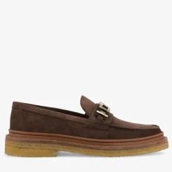 New TAFT The Verona Loafer In Brown - Brown Suede Loafer |