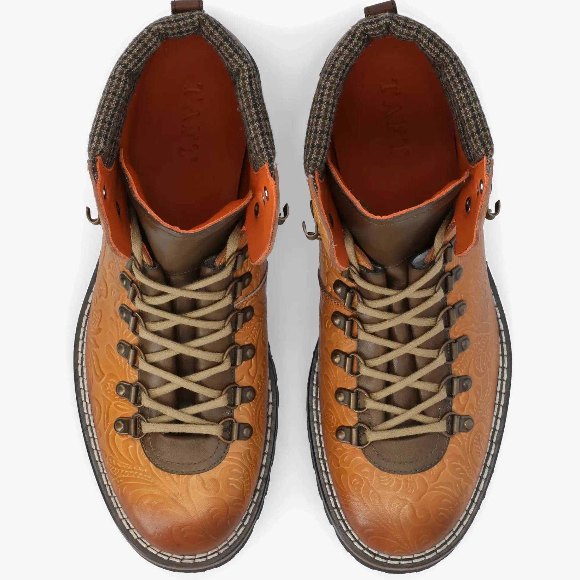 TAFT The Viking Boot In Brown Floral |